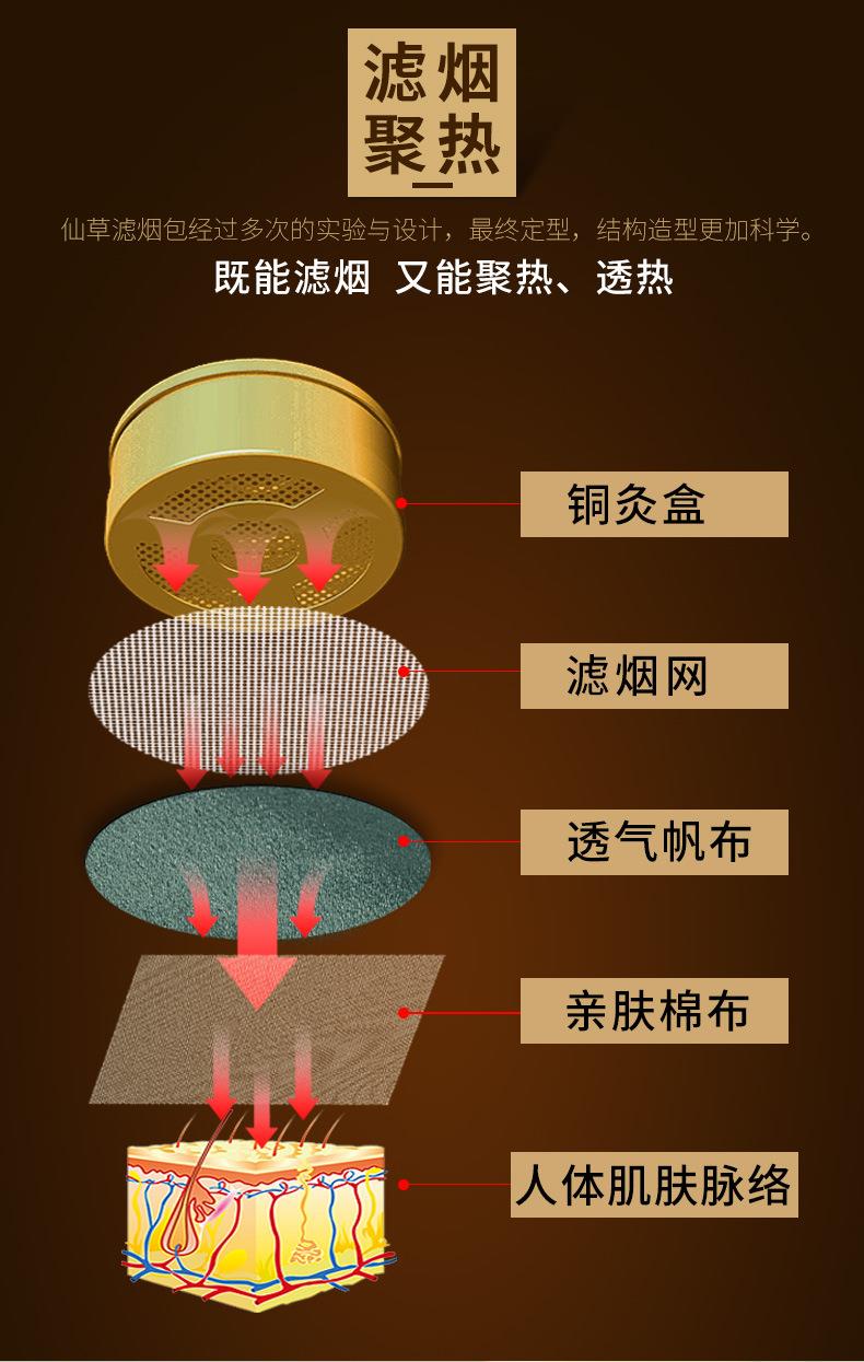 加厚純銅隨身灸 家用調(diào)溫艾灸全銅灸盒 廠家批發(fā)艾柱盒艾灸銅盒